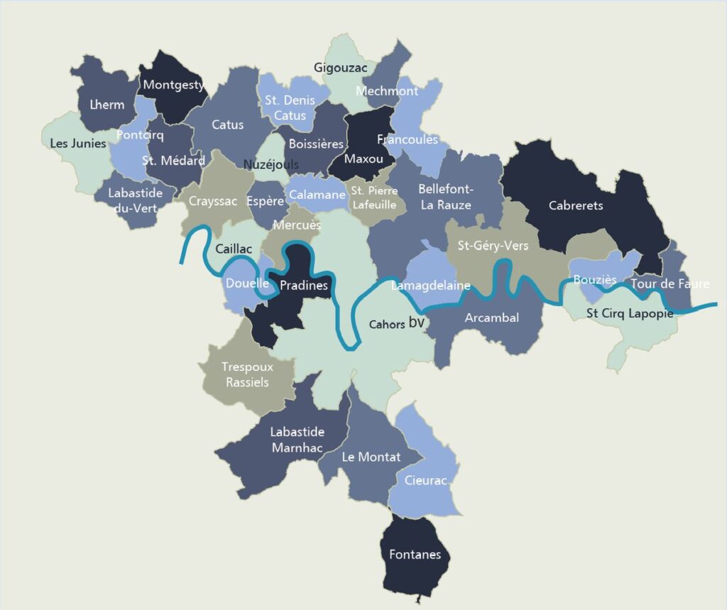 Carte du Grand Cahors